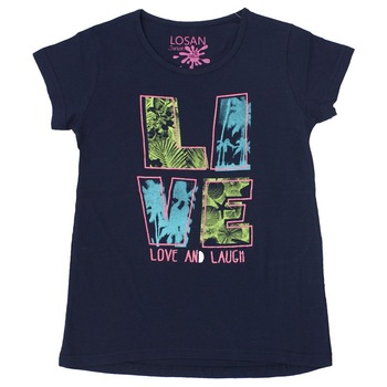 Tricou fete Losan bleumarin, marime 14 ani Tricou fete Losan bleumarin, marime 14 ani