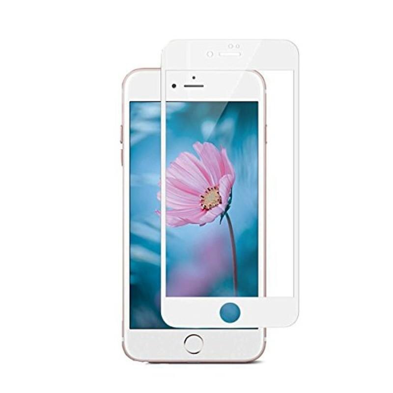 Folie protectie 3D Full White Glass Pro Tempered Glass 0.3mm iPhone 7/8 Plus