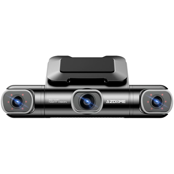 Видеорегистратор AZDOME M660 с 4 канала 2K+3x1080P, WiFi 5G, WDR, Нощно виждане, IPS екран, GPS, Специално приложение, Гласово управление, G-сензор