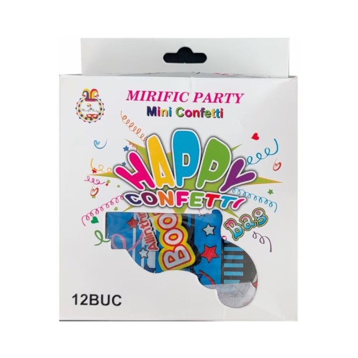 Set 12 confetti colorate, la multi ani, pistol, diverse culori