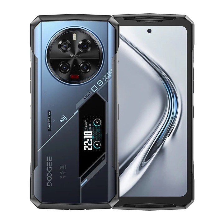 Мобилен телефон DOOGEE V40 Pro, син, 6.78'', 16GB RAM, 512GB ROM