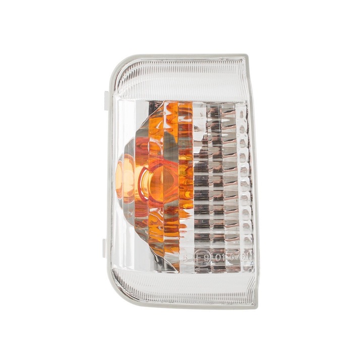 Semnalizator stanga pentru oglinda, Peugeot Boxer, 2006, alb, cu insertie portocalie