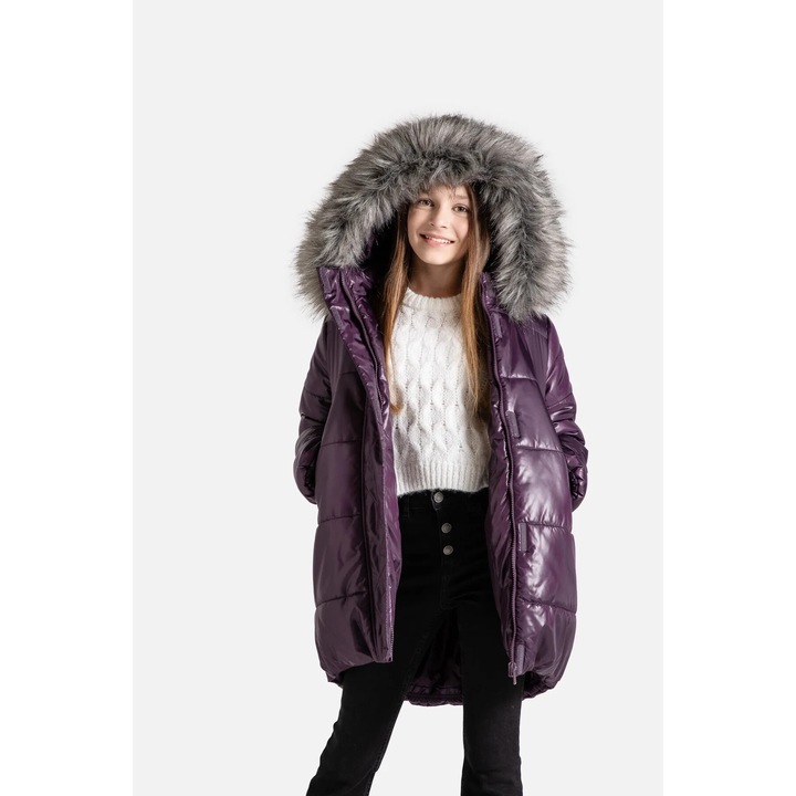 Geaca fete, Coccodrillo, poliester, violet