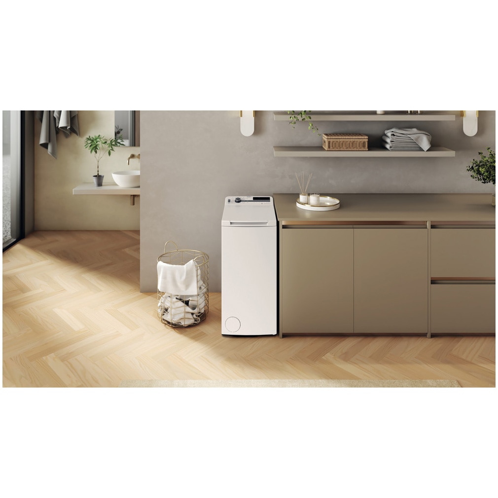 Masina de spalat rufe verticala Whirlpool TDLRB 6261BS EU/N, 6 kg, 1200 rpm, 6th Sense, Motor SenseInverter, Pornire Intarziata, FreshCare, Clasa A, Alb
