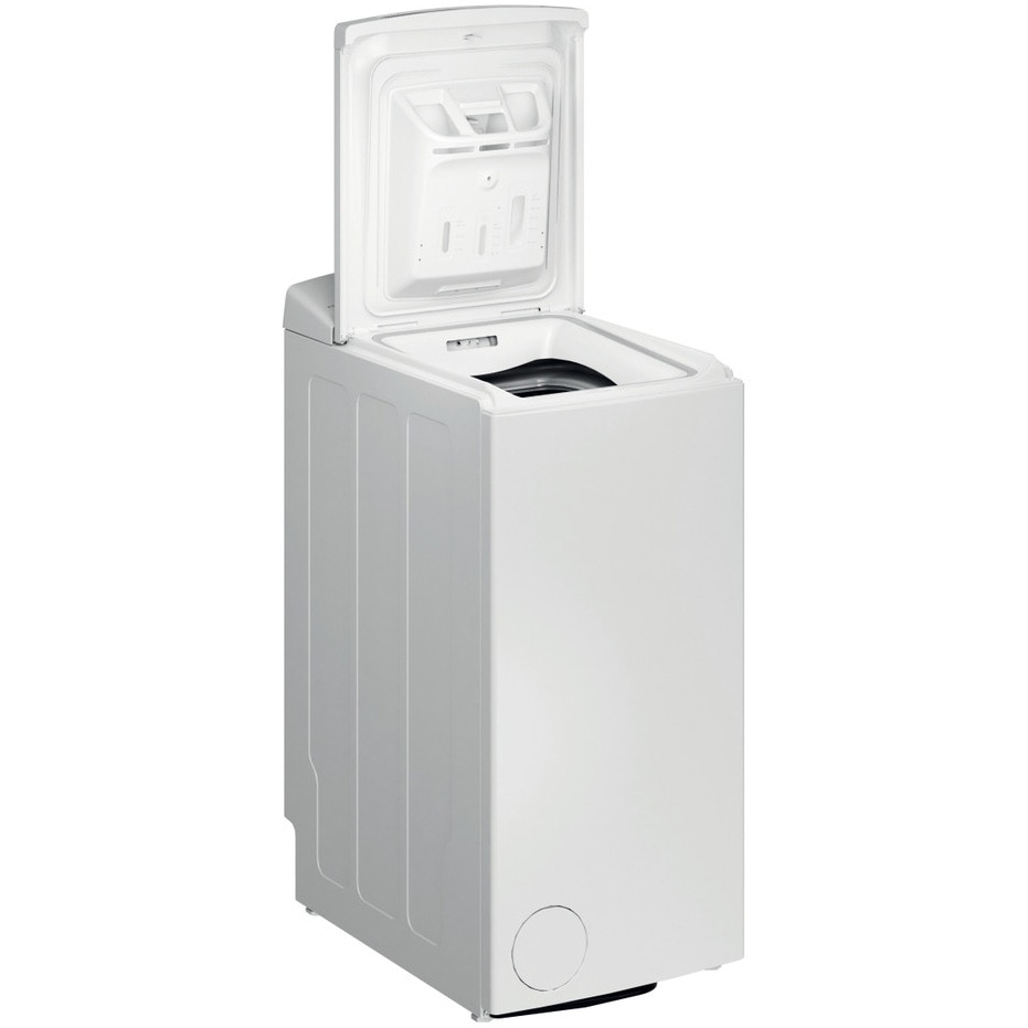 Masina de spalat rufe verticala Whirlpool TDLRB 6261BS EU/N, 6 kg, 1200 rpm, 6th Sense, Motor SenseInverter, Pornire Intarziata, FreshCare, Clasa A, Alb