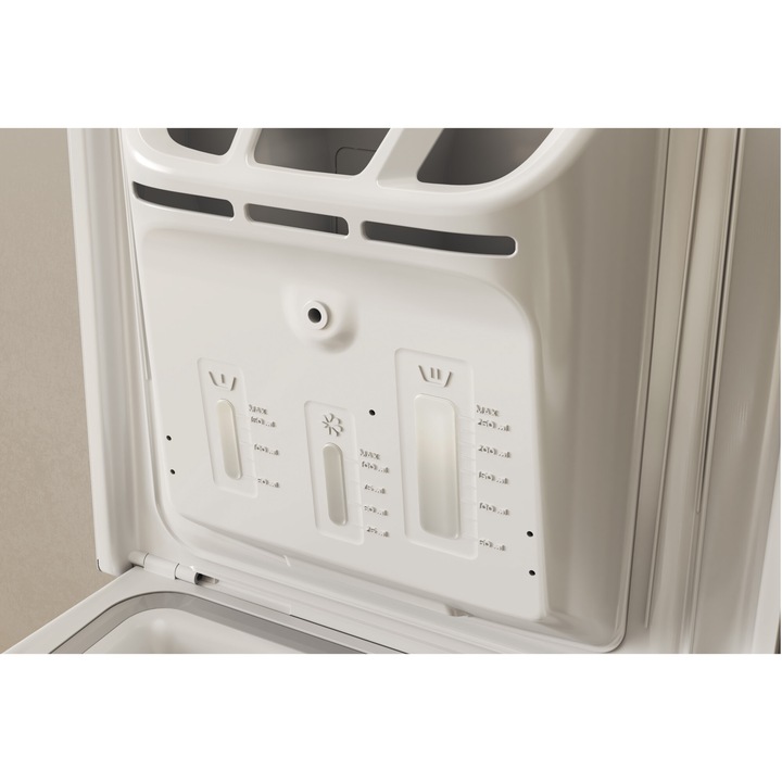 Masina de spalat rufe verticala Whirlpool TDLR 6261BS EU/N, 6 kg, 1200 rpm, 6th Sense, Motor SenseInverter, Pornire Intarziata, FreshCare, Clasa A, Alb