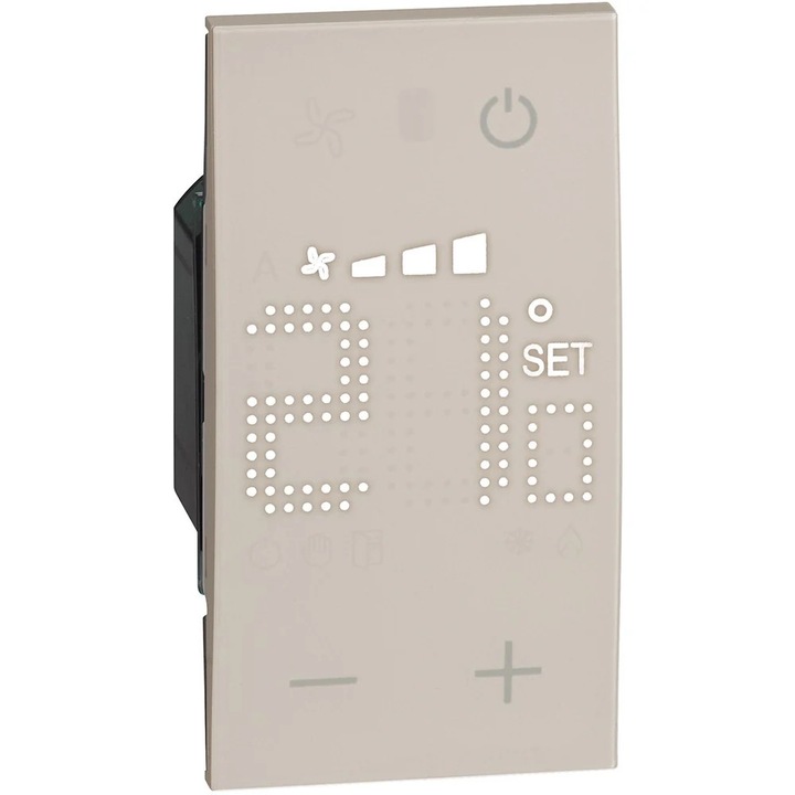 Termostat cu display retroiluminat, BTicino Living Now, 2 module
