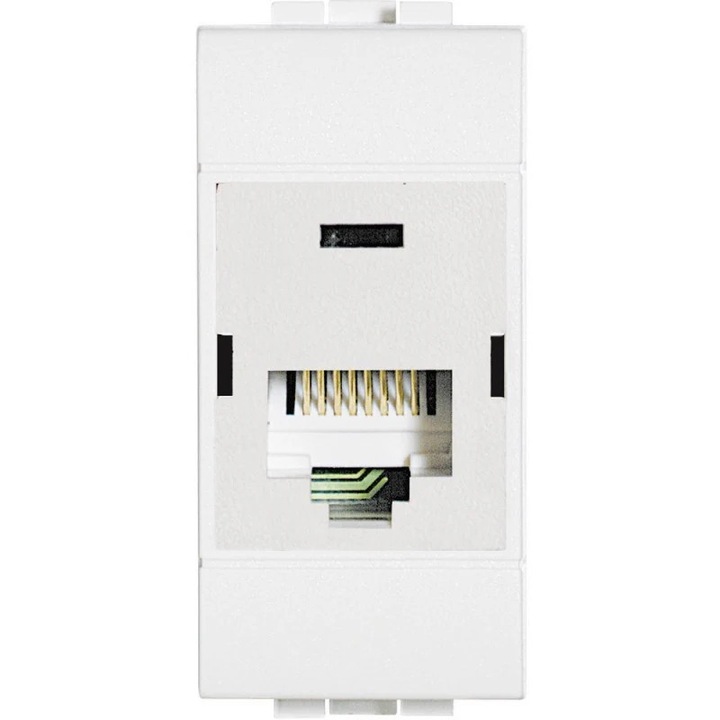 Priza de date Bticino LivingLight rj45 110 UTP cat6 Alb
