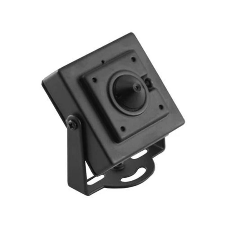 Mikrokamera, Mach Power, VS-HU-MC-02-600, 600TVL, 34x34mm, Fém, Fekete