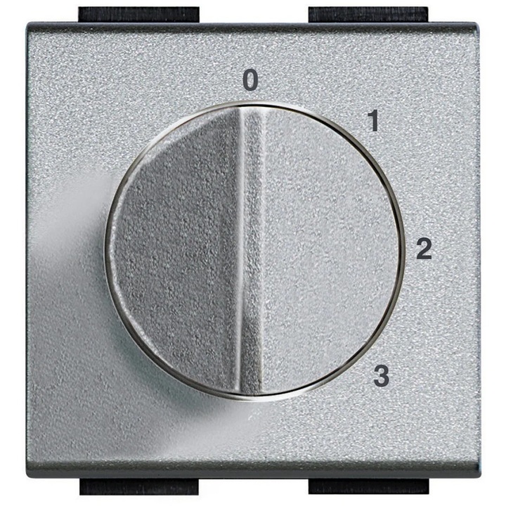 Comutator rotativ Bticino LivingLight, 4 pozitii, antracit, 3A 250Vac
