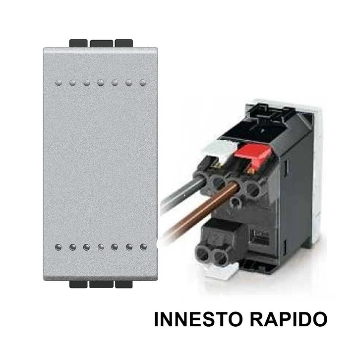 Bticino LivingLight kapcsoló, 250Vac, 16A, 1 modul