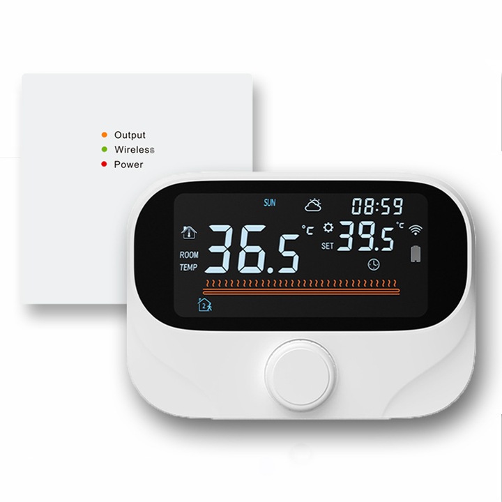 Интелигентен термостат S2_Style, Wi-Fi, TUYA, Smart Life, Съвместим с Alexa, Google Home @SmartWiz
