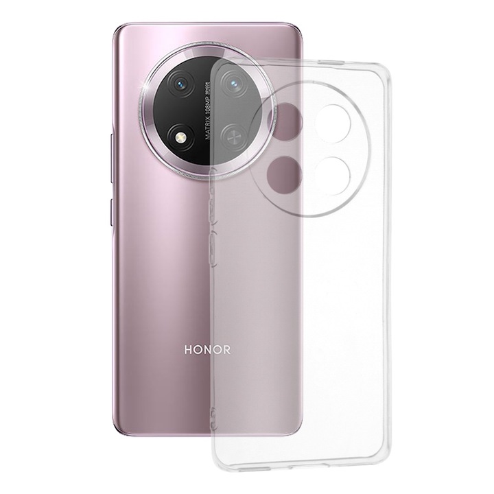 Калъф за Honor Magic 7 Lite / X9c Daden®, прозрачен силикон, превъзходна защита, против пожълтяване, прозрачен