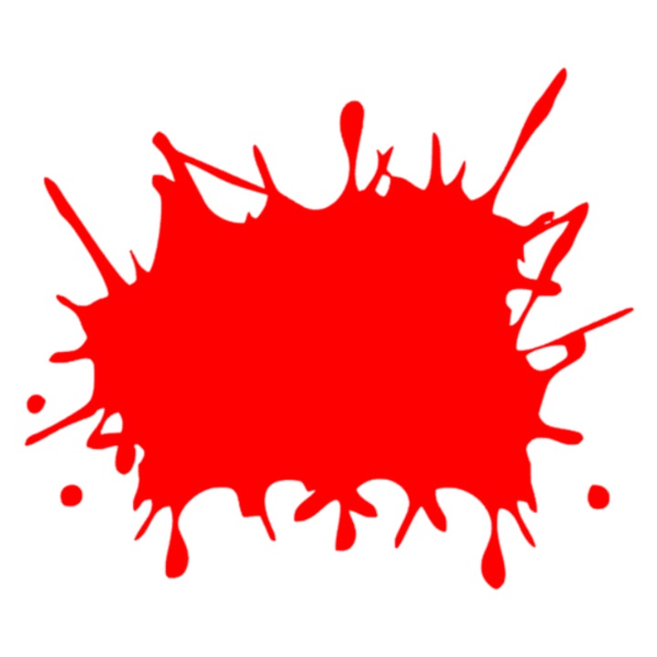 Sticker pata, rosu, 30cm