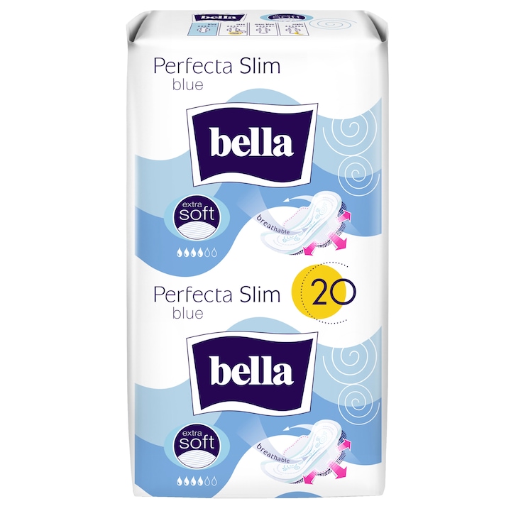 Absorbante Bella Perfecta Slim Blue Extra Soft, 20 buc