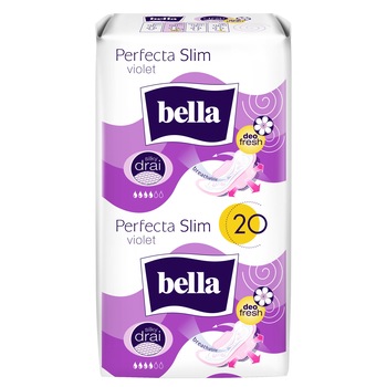 Absorbante Bella Perfecta Slim Violet Silky Drai Deo, 20 buc Absorbante Bella Perfecta Slim Violet Silky Drai Deo, 20 buc