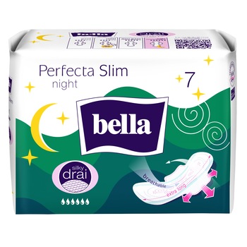 Absorbante Bella Perfecta Slim Night Silky Drai, 7 buc Absorbante Bella Perfecta Slim Night Silky Drai, 7 buc