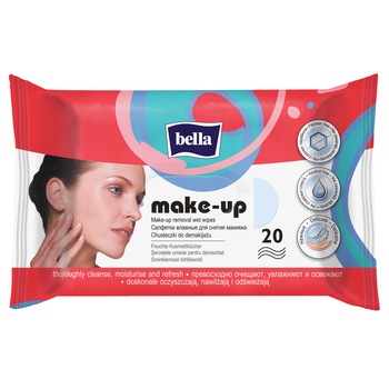Servetele umede demachiante Bella, 20 buc Servetele umede demachiante Bella, 20 buc