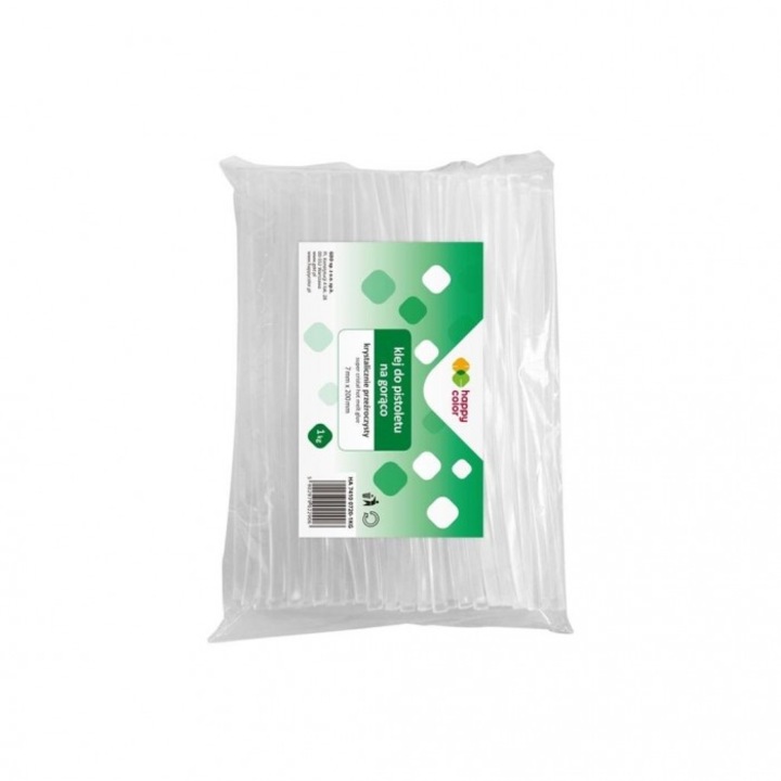 Ragasztópisztoly rudak 1kg GDD, átlátszó, vízálló, 280x160mm