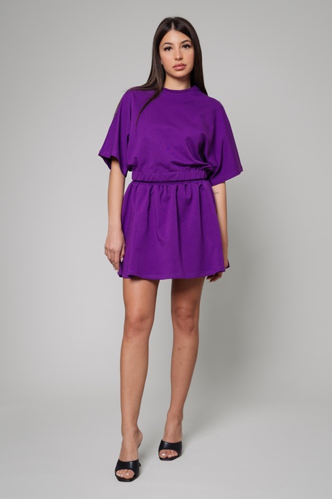 uFIT, Set de tricou si fusta, Mov