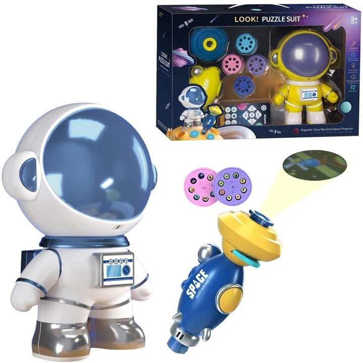 Astronaut cu proiector, Trifox, 330x230mm, pentru copii 3+