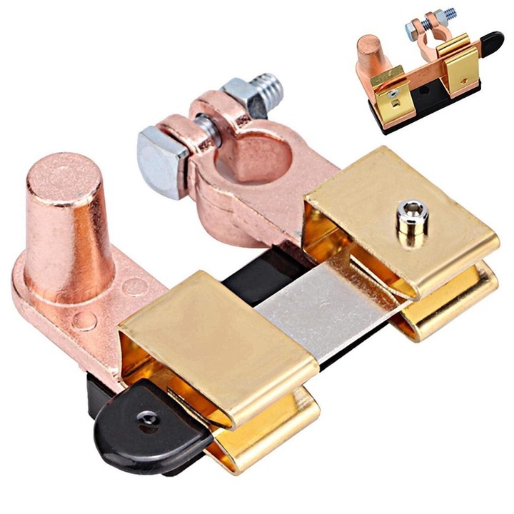 Comutator Baterie Auto, Novaza Tech, Protectie A Bateriei, Conductivitate Ridicata, Usurinta De Operare, Diametrul Terminalului Negativ Al Bateriei: 15-17 Mm