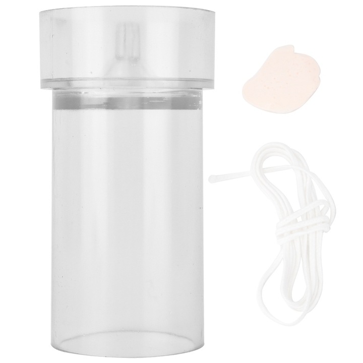 Matrita pentru lumanari, Enforose, plastic transparent, capac metalic, 5x10cm