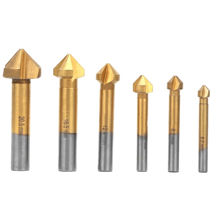 Set 6 Piese Freze de Precizie 90 Grade Enforose, Unelte din Aliat