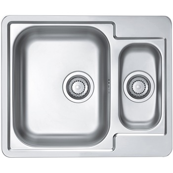 Chiuveta bucatarie Alveus Line 50 leinen, orientare cuva pe stanga, 615x500 mm, adancime cuva mare 160 mm, sifon inclus, Inox Chiuveta bucatarie Alveus Line 50 leinen, orientare cuva pe stanga, 615x500 mm, adancime cuva mare 160 mm, sifon inclus, Inox