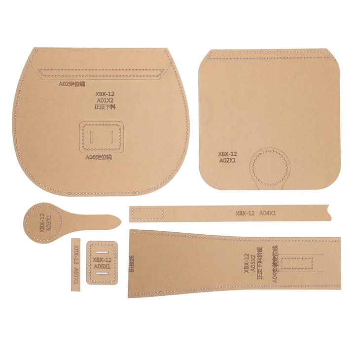 Kit sabloane acrilice pentru genti de umar, Enforose, 7 piese