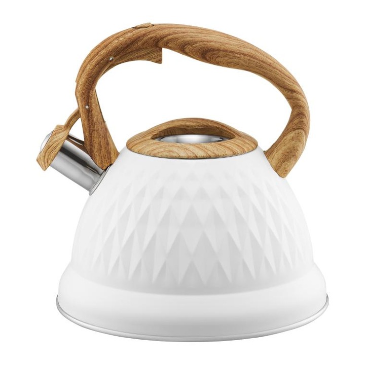 AMBITION Rombo gáztűzhely vízforraló síppal, 2,5L (2,8L), fehér