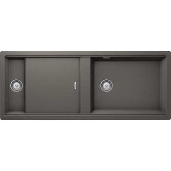 Chiuveta granit Schock Prepstation D-150 Silverstone 1140 x 460 mm, adancime cuva 231 mm, montare pe blat Chiuveta granit Schock Prepstation D-150 Silverstone 1140 x 460 mm, adancime cuva 231 mm, montare pe blat
