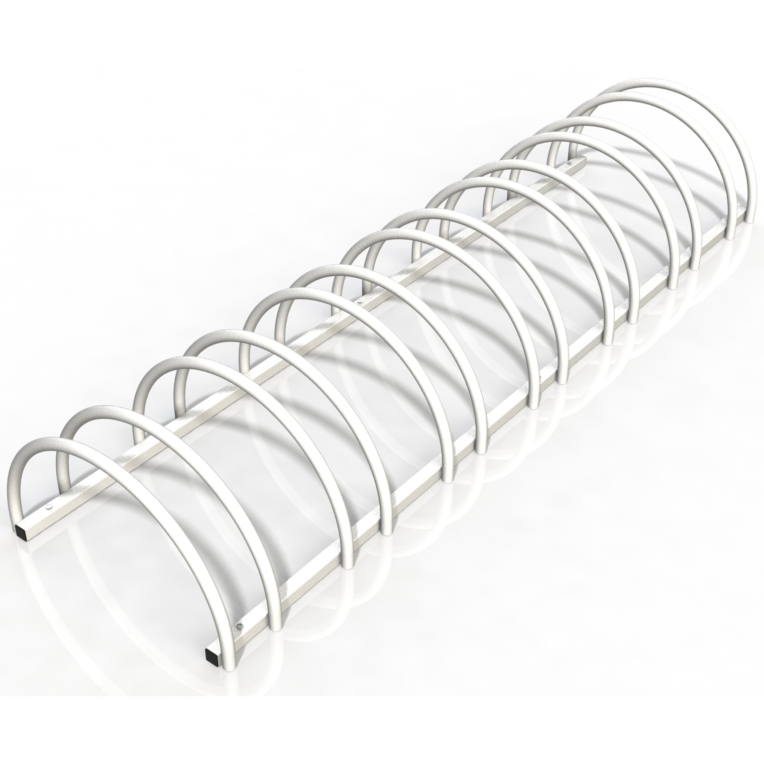 Suport stradal bicicleta cu 7 sloturi -model 0022-7 Alb