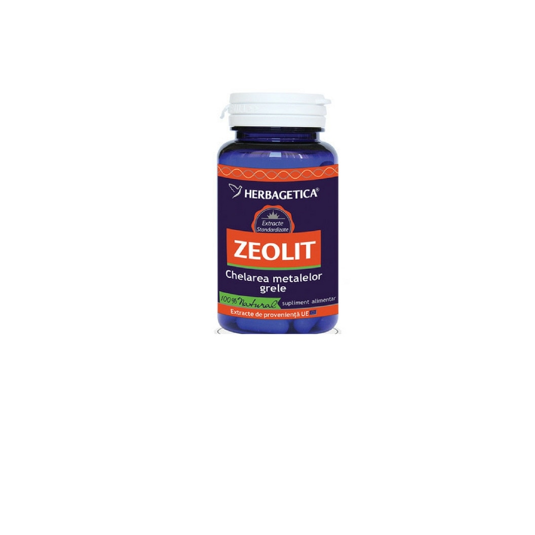 Zeolit Detox - Herbagetica, 60 capsule (Detoxifiere) - turismodobesti.ro