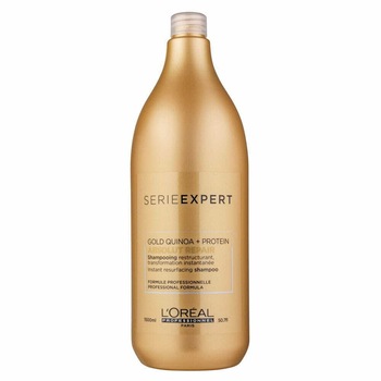 Sampon profesional L'Oreal Professionnel Serie Expert Absolut Repair Gold Quinoa pentru par foarte deteriorat, 1500 ml Sampon profesional L'Oreal Professionnel Serie Expert Absolut Repair Gold Quinoa pentru par foarte deteriorat, 1500 ml