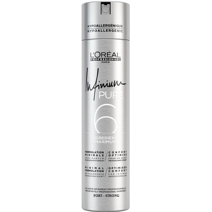 Fixativ L’Oreal Professionnel Infinium Pure Strong pentru fixare puternica, 500 ml