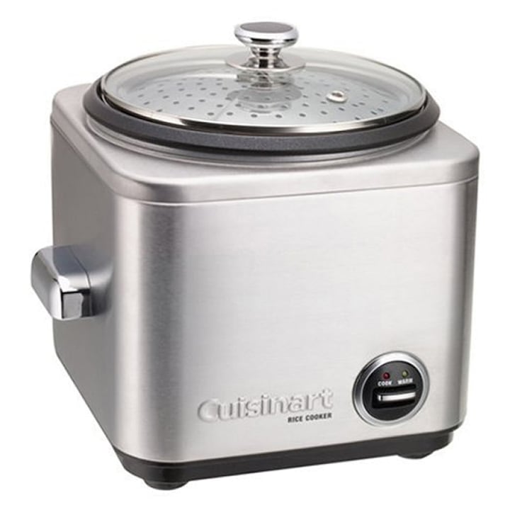 Cuisinart CRC800E elektromos rízsfőző, 650W, 1.4 L, 12 adag, inox