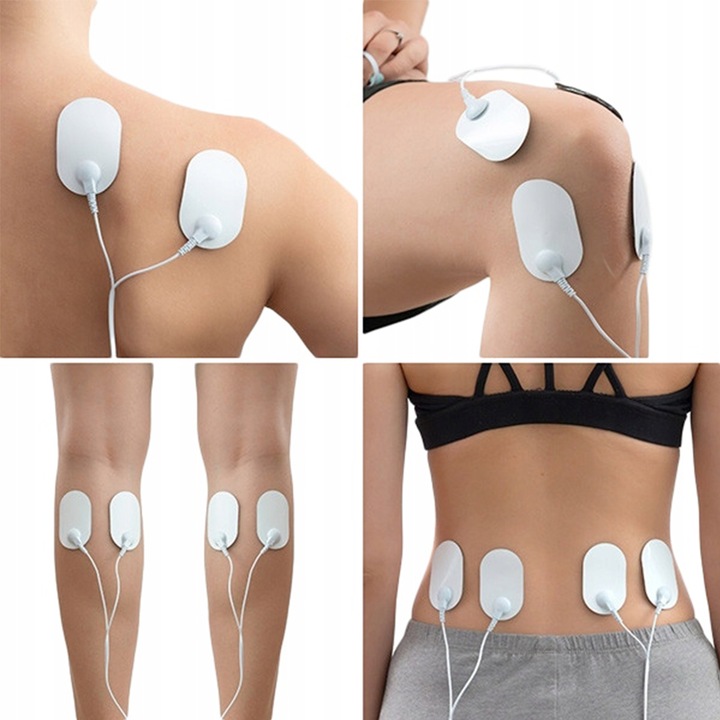 Aparat de masaj, stimulator muscular, 12 moduri, electroterapie, multicolor