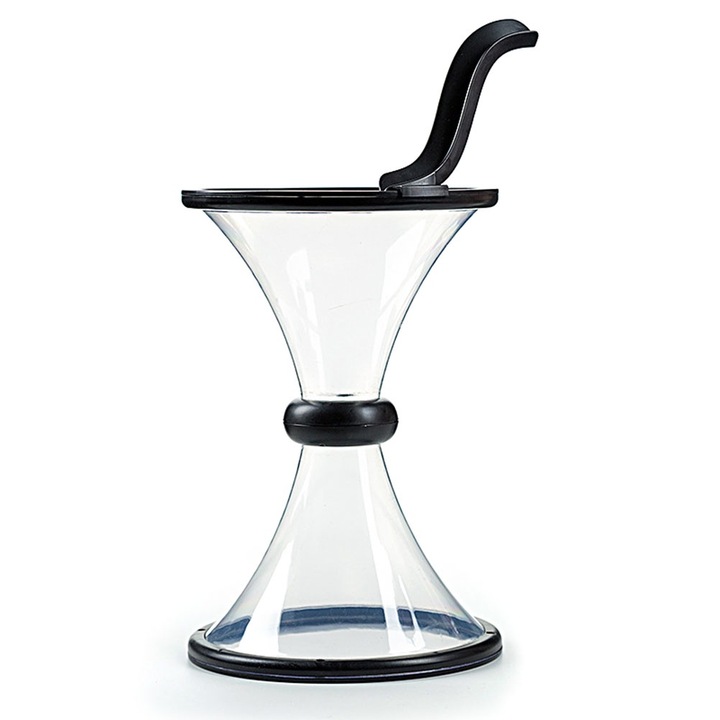 Banca de economii pentru copii, Vortex, 18x18x36.5cm, transparent