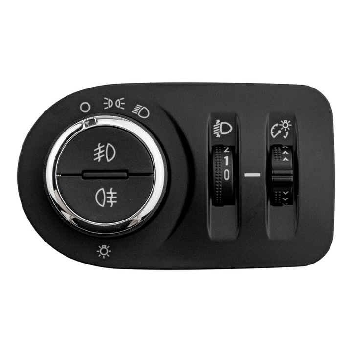 Fényszóró kapcsoló, Opel, Corsa D, Állítható, Fekete