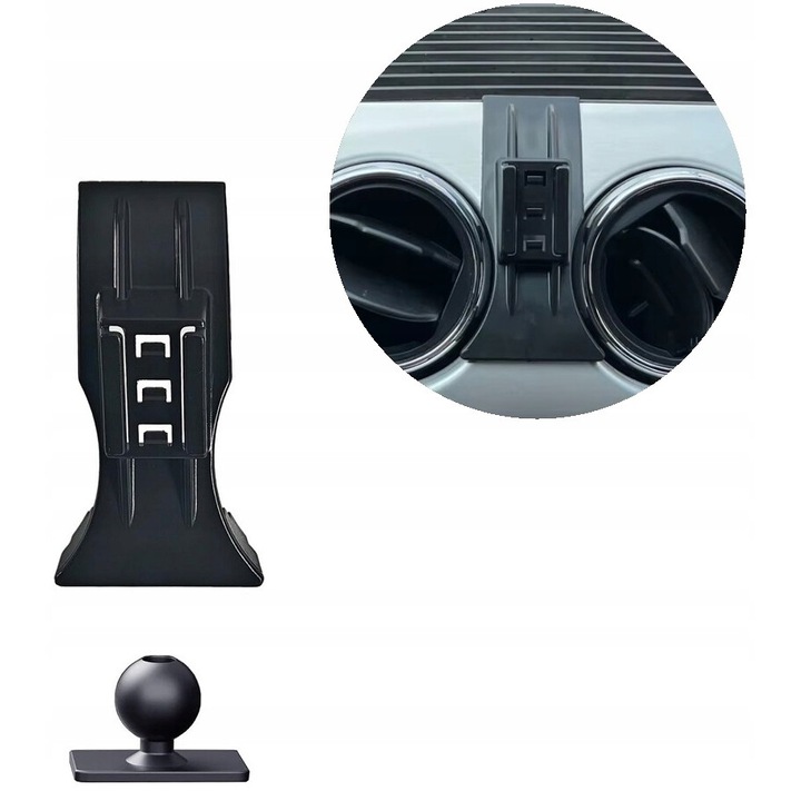 Suport auto telefon M IMPORT pentru Ford Mustang 2014-2023, negru, element de montare