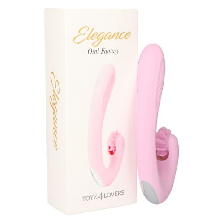 Вибратор Toyz4Lovers, Oral Fantasy, Гъвкав, За стимулация на клитора, 20x4 см