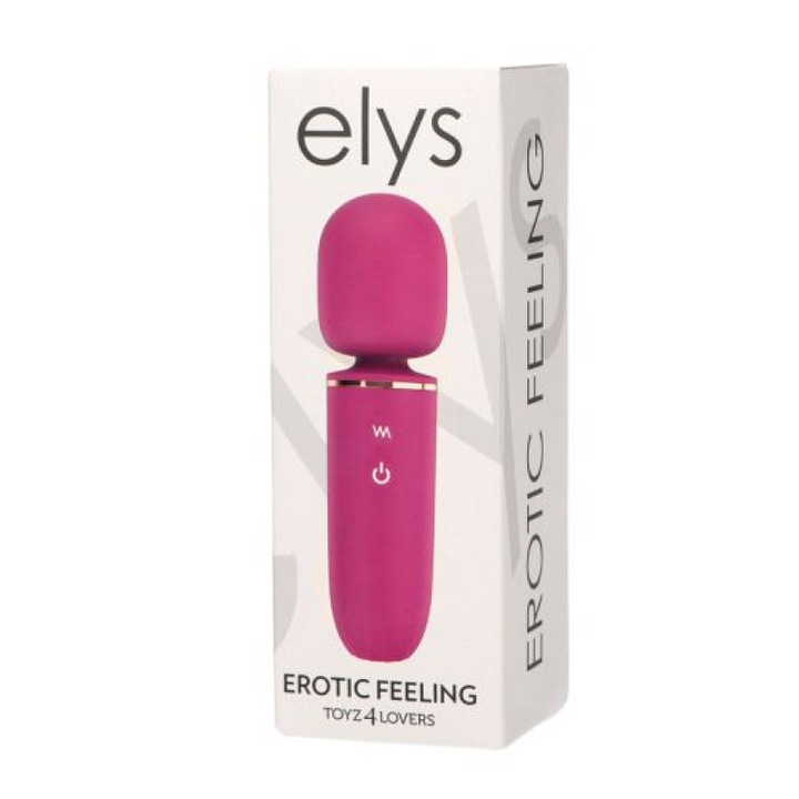 Elys vibrátor, erotikus masszázs, orvosi szilikon, vízálló, USB töltő, rózsaszín
