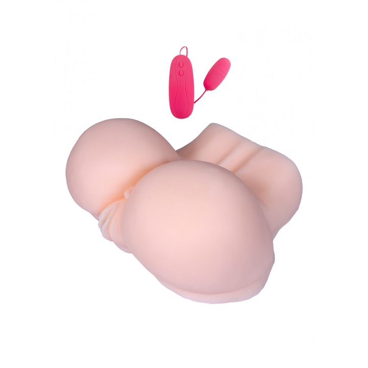Valósághű maszturbátor, Luka, fenék és hüvely, vibrál, 27x34x13cm, 5kg