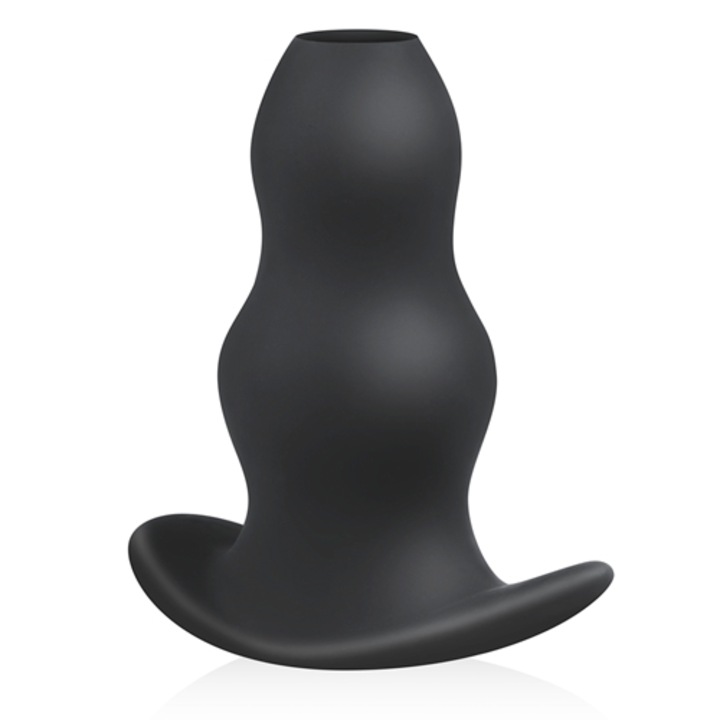 Dop anal Buttr, 14x13.5cm, negru, silicon