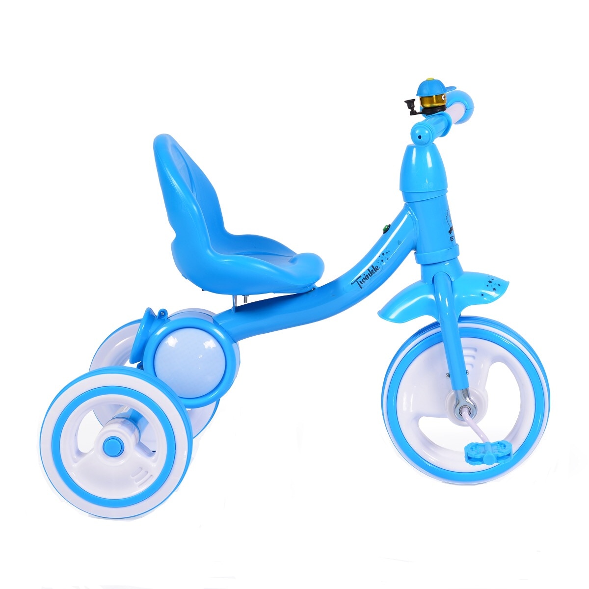 Tricicleta cu roti din cauciuc Twinkle Blue