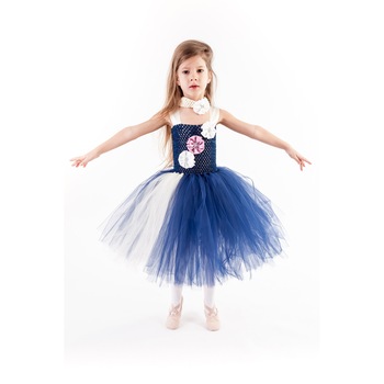 Rochita copii tutu Marine, 4-5 ani, Handmade in Romania Rochita copii tutu Marine, 4-5 ani, Handmade in Romania