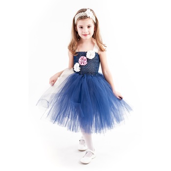 Rochita copii tutu Marine, 2-3 ani, Handmade in Romania Rochita copii tutu Marine, 2-3 ani, Handmade in Romania