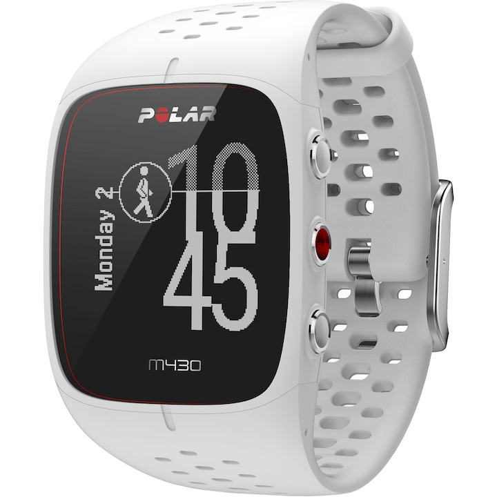 Ceas Smartwatch Polar M430, GPS, HR, Alb