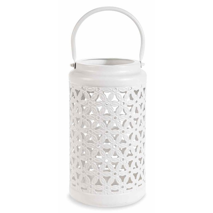 Felinar metal alb Ø15x38H